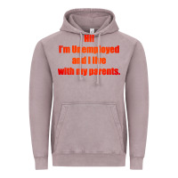 Vintage Zinc i'm unemployed and i live with my parents Vintage Hoodie - artisFamous