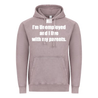 Vintage Zinc i'm unemployed and i live with my parents Vintage Hoodie - artisFamous
