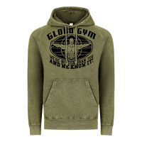 Vintage Olive globo gym Vintage Hoodie - artisFamous