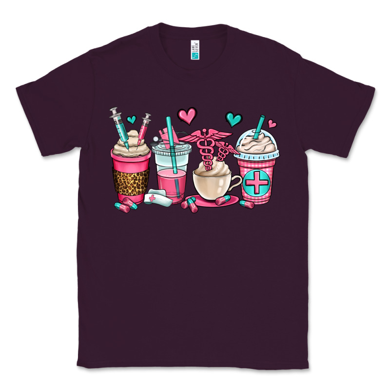 Nurse Coffee Cups Classic Tee by OliviaCreatesArt | Teevron