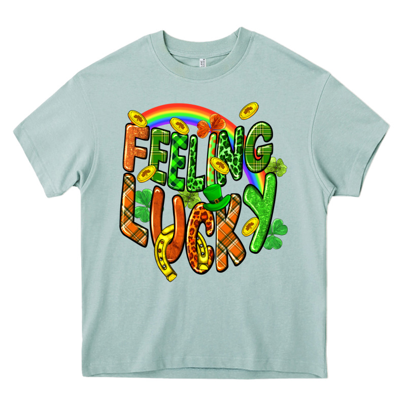 St. Patrick's Day Feeling Lucky Heavy Core Tee by CowGirlArtShop | Teevron
