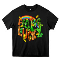 Black St. Patrick's Day Feeling lucky Heavy Core Tee - CowGirlArtShop