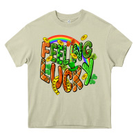Mossy St. Patrick's Day Feeling lucky Heavy Core Tee - CowGirlArtShop