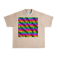 French Oak neon rainbow leopard zebra seamless pattern Urban Heavy Tee - BundleAndBundleShop