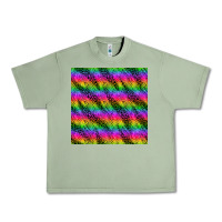 Oil Green neon rainbow leopard zebra seamless pattern Urban Heavy Tee - BundleAndBundleShop
