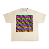 Sandshell neon rainbow leopard zebra seamless pattern Urban Heavy Tee - BundleAndBundleShop