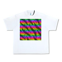 White neon rainbow leopard zebra seamless pattern Urban Heavy Tee - BundleAndBundleShop