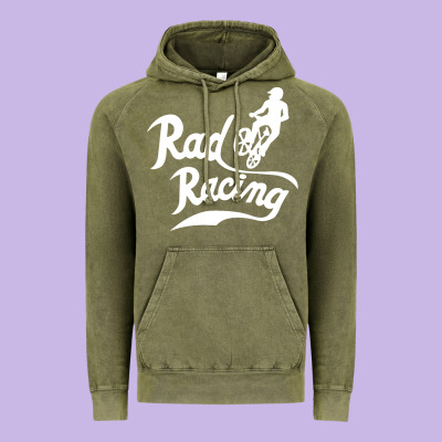 Rad Racing Cycle Classic Vintage Hoodie Designed By Artisfamous