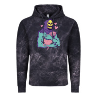 Cloud Black skeletor's hug cat Vintage Hoodie - artisFamous