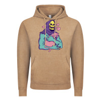 Vintage Coffee skeletor's hug cat Vintage Hoodie - artisFamous