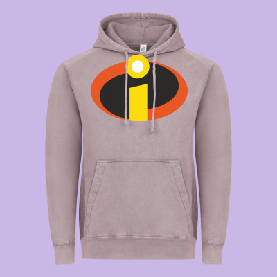 Incredibles Crop Top Vintage Hoodie Designed By Artisfamous