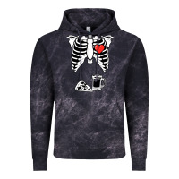 Dad Skeleton Halloween Beer Pizza Vintage Hoodie | Teevron