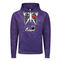 Cloud Purple dad skeleton halloween beer pizza Vintage Hoodie - artisFamous