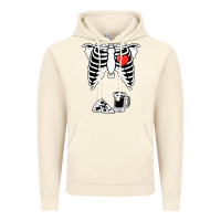 Vintage Artic dad skeleton halloween beer pizza Vintage Hoodie - artisFamous