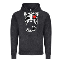 Vintage Black dad skeleton halloween beer pizza Vintage Hoodie - artisFamous