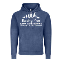 Raising Men Lawn Care Vintage Hoodie | Teevron