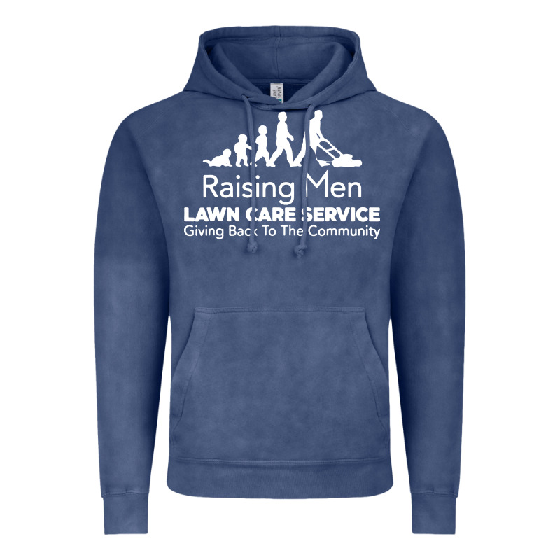 Raising Men Lawn Care Vintage Hoodie by artisFamous | Teevron