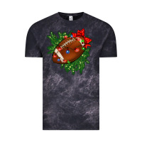 Cloud Black american football christmas with lights and ribbon Vintage Tee - FaDigitalArtStudio