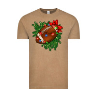 Vintage Coffee american football christmas with lights and ribbon Vintage Tee - FaDigitalArtStudio