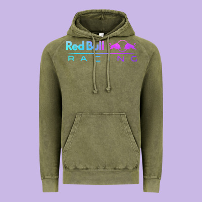 Red Racing Vintage Hoodie Designed By Artisfamous