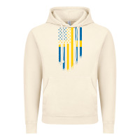 Vintage Artic Sweden Swedish Roots American Flag | Canadian Roots Vintage Hoodie - artisFamous