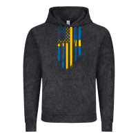 Vintage Black Sweden Swedish Roots American Flag | Canadian Roots Vintage Hoodie - artisFamous