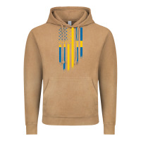 Vintage Camel Sweden Swedish Roots American Flag | Canadian Roots Vintage Hoodie - artisFamous
