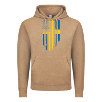 Sweden Swedish Roots American Flag | Canadian Roots Vintage Hoodie | Teevron