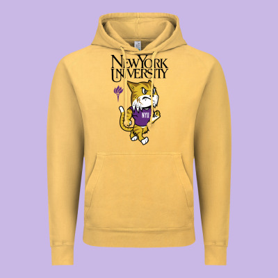 New York University Vintage Hoodie Designed By Artisfamous
