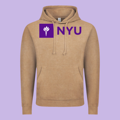Nyu New York University Purple Vintage Hoodie Designed By Artisfamous