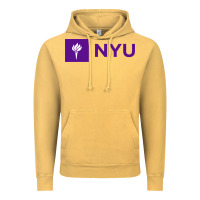 Vintage Mustard nyu new york university purple Vintage Hoodie - artisFamous