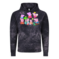 Cloud Black Peppa Pig Vintage Hoodie - artisFamous