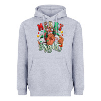 Heather Grey merry and bright black man sneakers Heavyweight Hoodie - RanaPortraitStore