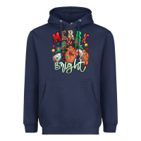 Navy merry and bright black man sneakers Heavyweight Hoodie - RanaPortraitStore