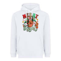 White merry and bright black man sneakers Heavyweight Hoodie - RanaPortraitStore