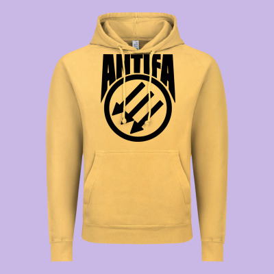 Anti Blue Check Action Vintage Hoodie Designed By Artisfamous
