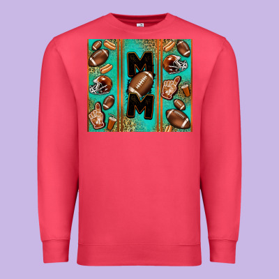 American Football Mom Premium Sweatshirt Designed By Jasminsmagicworld