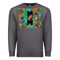 Charcoal Heather American football mom Premium Sweatshirt - Jasminsmagicworld