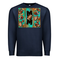 Navy American football mom Premium Sweatshirt - Jasminsmagicworld