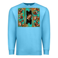 Ocean Blue American football mom Premium Sweatshirt - Jasminsmagicworld