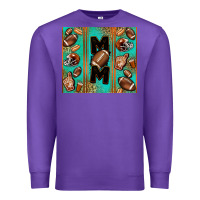Purple American football mom Premium Sweatshirt - Jasminsmagicworld