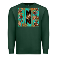 Sports Green American football mom Premium Sweatshirt - Jasminsmagicworld