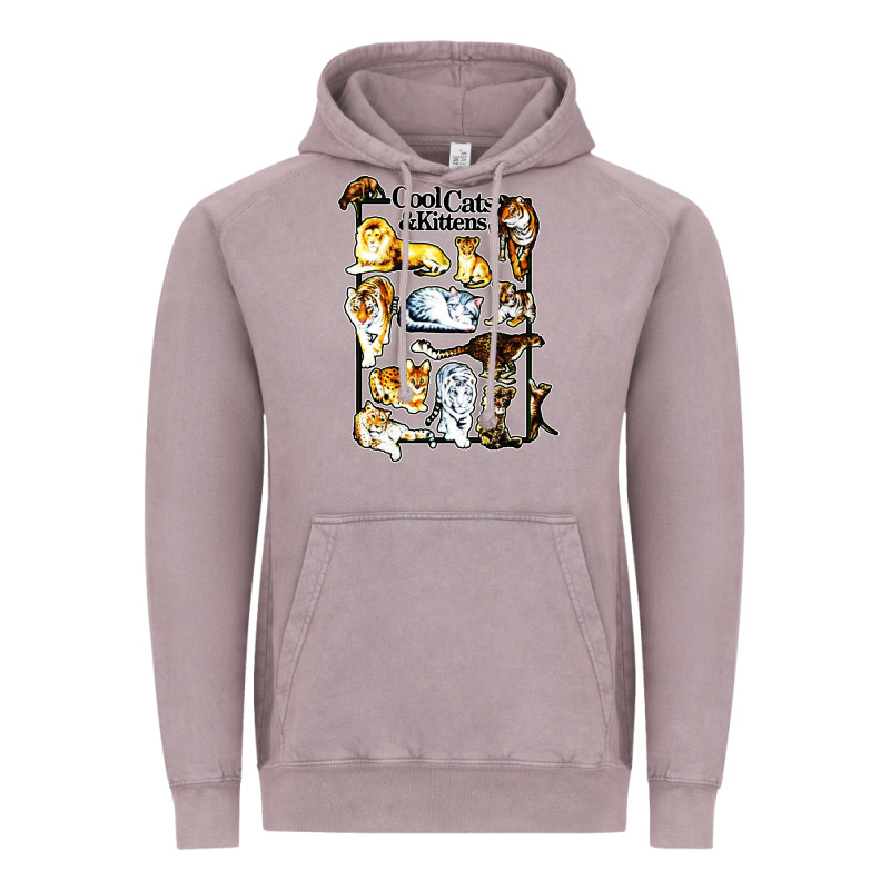 Cool Cats And Kittens Vintage Hoodie by artisFamous | Teevron