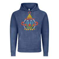 Vintage Denim lite brite Vintage Hoodie - artisFamous