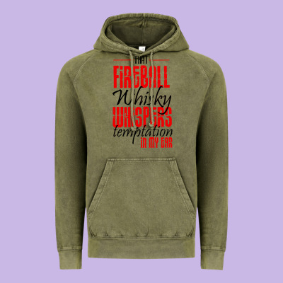 Fireball Whisky Whispers Vintage Hoodie Designed By Artisfamous