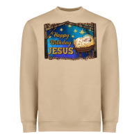 Mushroom happy birthday jesus Heavyweight Sweatshirt - RanaPortraitStore