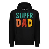 Black super dad Premium Hoodie - Artiststas