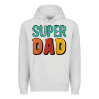 Dove Grey super dad Premium Hoodie - Artiststas