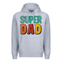 Heather Grey super dad Premium Hoodie - Artiststas