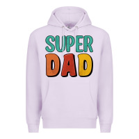Lilac super dad Premium Hoodie - Artiststas